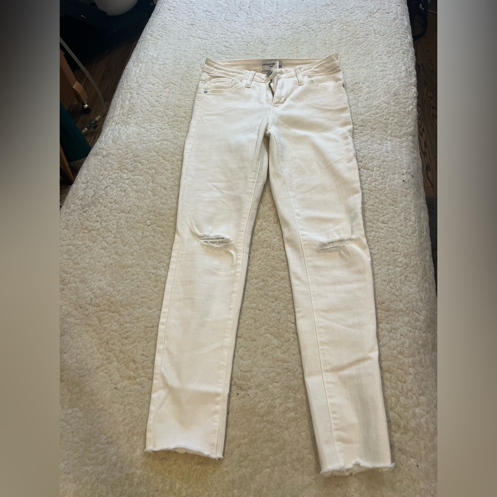 Just Black White Denim Jeans